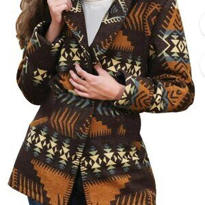 Southwestern Aztec Yellowstone Blazer Shirt Jacket Shacket– 2XL